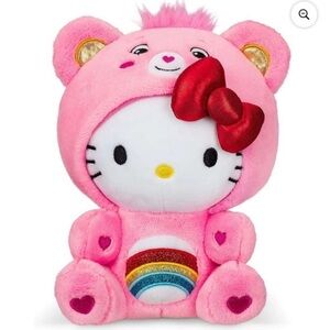 Hello Kitty Dressed As Cheer Bear Care Bears 9" Fun-Size Plush - Soft, H…